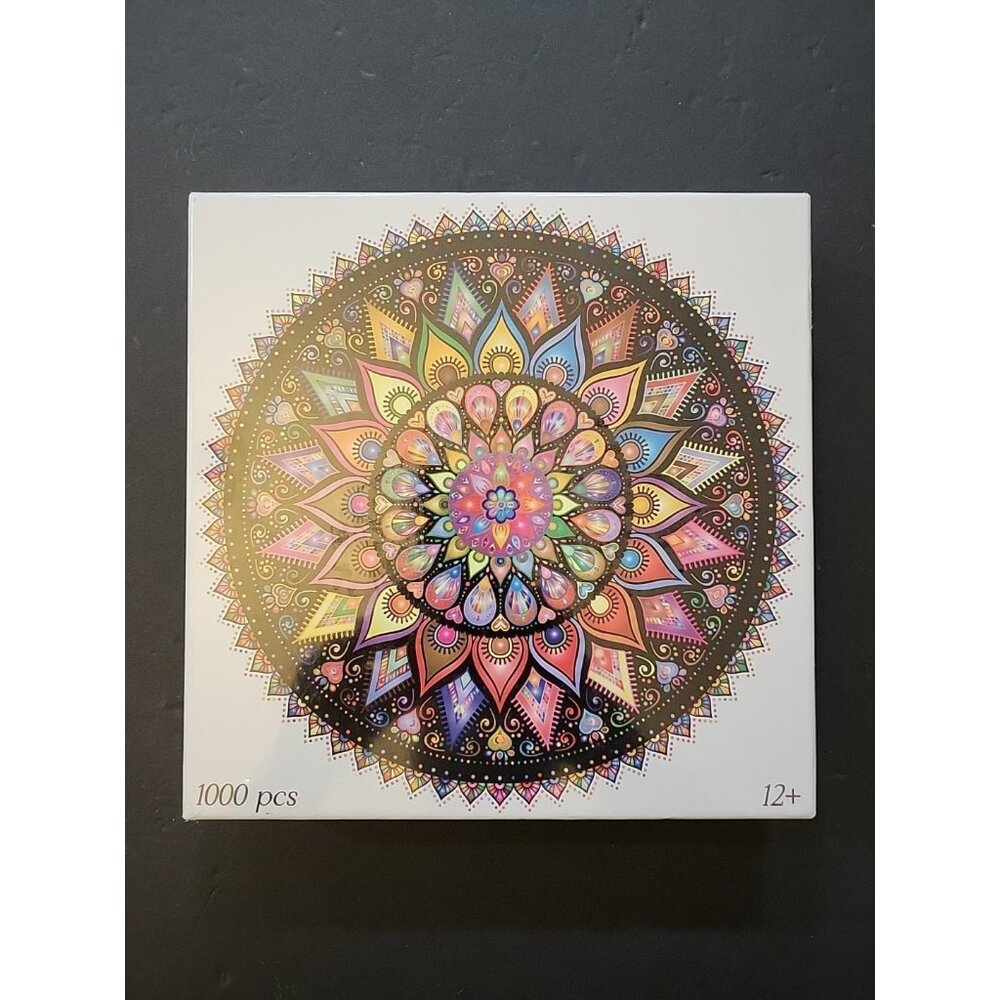 Bgraamiens Puzzle Geometric Colorful Mandala 1000 Pieces BOHO NEW FACTORY SEALED